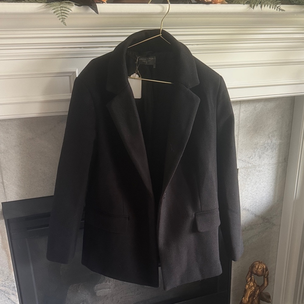 Dress Forum Black wool-like Blazer